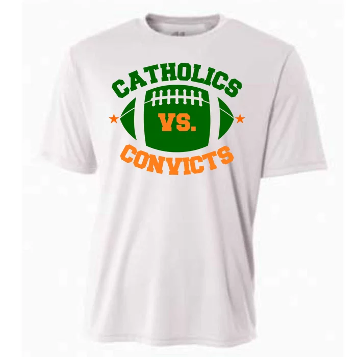 Catholics Vs. Convicts 1988 Football Logo Cooling Performance Crew T-Shirt