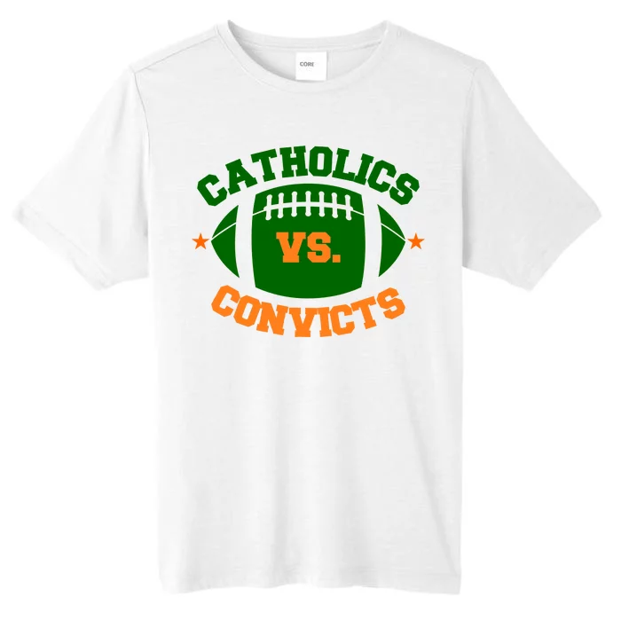 Catholics Vs. Convicts 1988 Football Logo ChromaSoft Performance T-Shirt