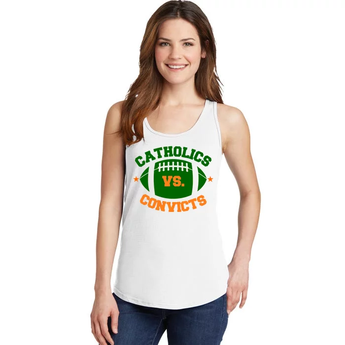 Catholics Vs. Convicts 1988 Football Logo Ladies Essential Tank