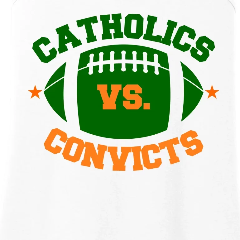 Catholics Vs. Convicts 1988 Football Logo Ladies Essential Tank