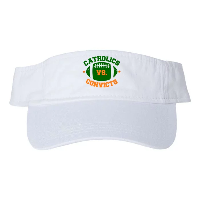 Catholics Vs. Convicts 1988 Football Logo Valucap Bio-Washed Visor