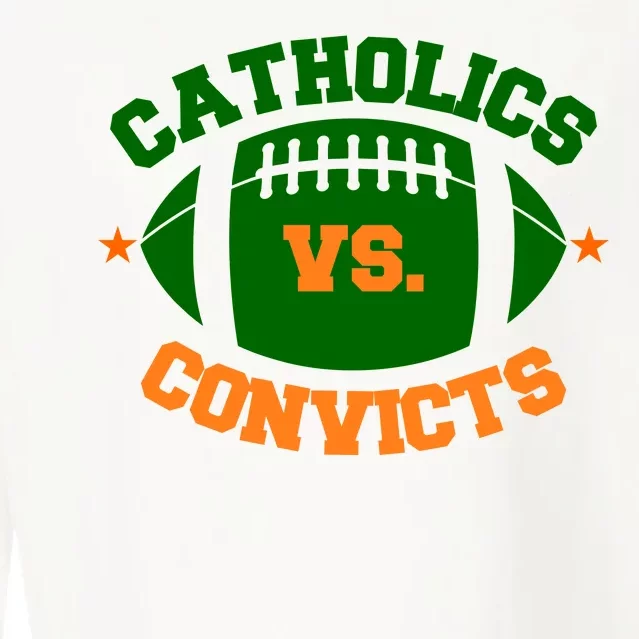 Catholics Vs. Convicts 1988 Football Logo Cropped Pullover Crew