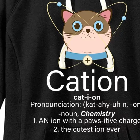 Cation Science Joke Funny Women's Fleece Hoodie