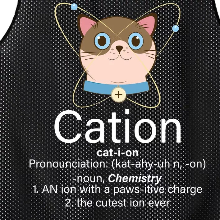 Cation Science Joke Funny Mesh Reversible Basketball Jersey Tank