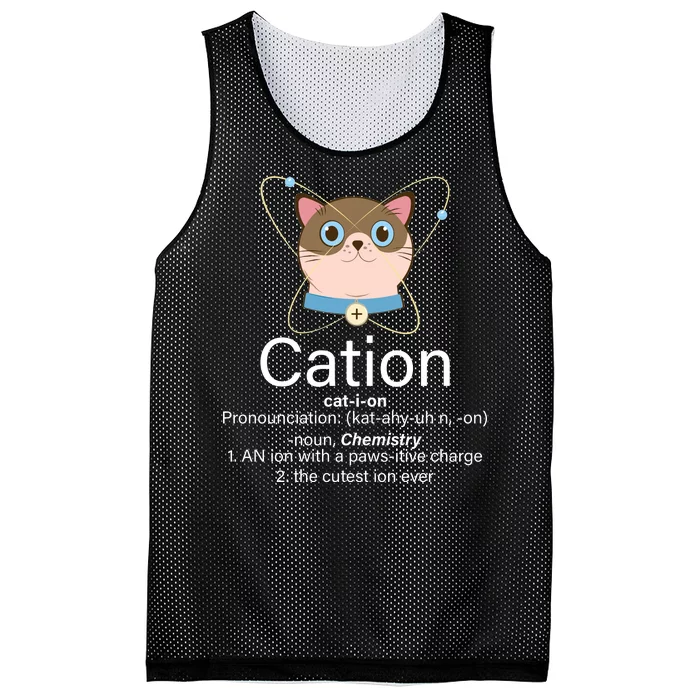 Cation Science Joke Funny Mesh Reversible Basketball Jersey Tank