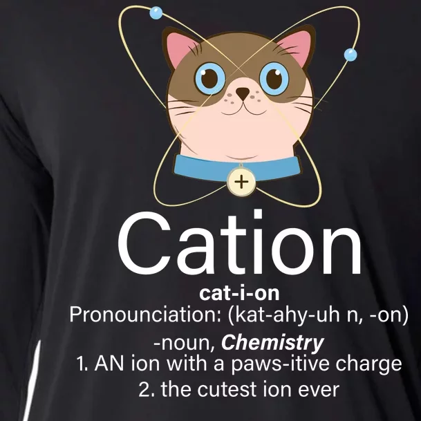 Cation Science Joke Funny Cooling Performance Long Sleeve Crew