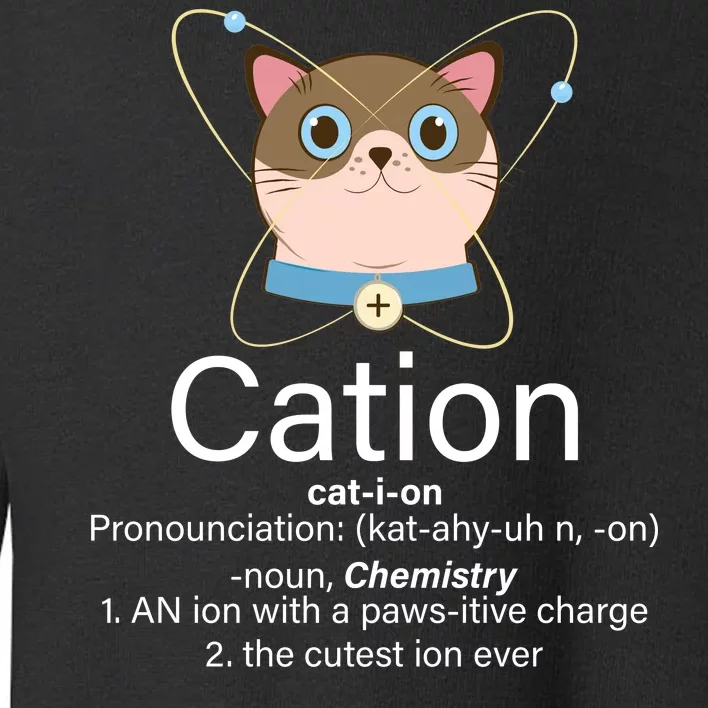 Cation Science Joke Funny Toddler Sweatshirt