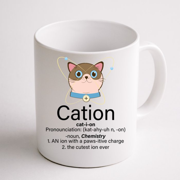 Cation Science Joke Funny Front & Back Coffee Mug