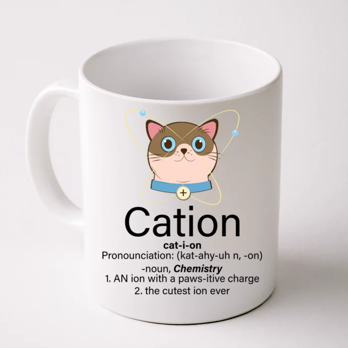 Cation Science Joke Funny Front & Back Coffee Mug