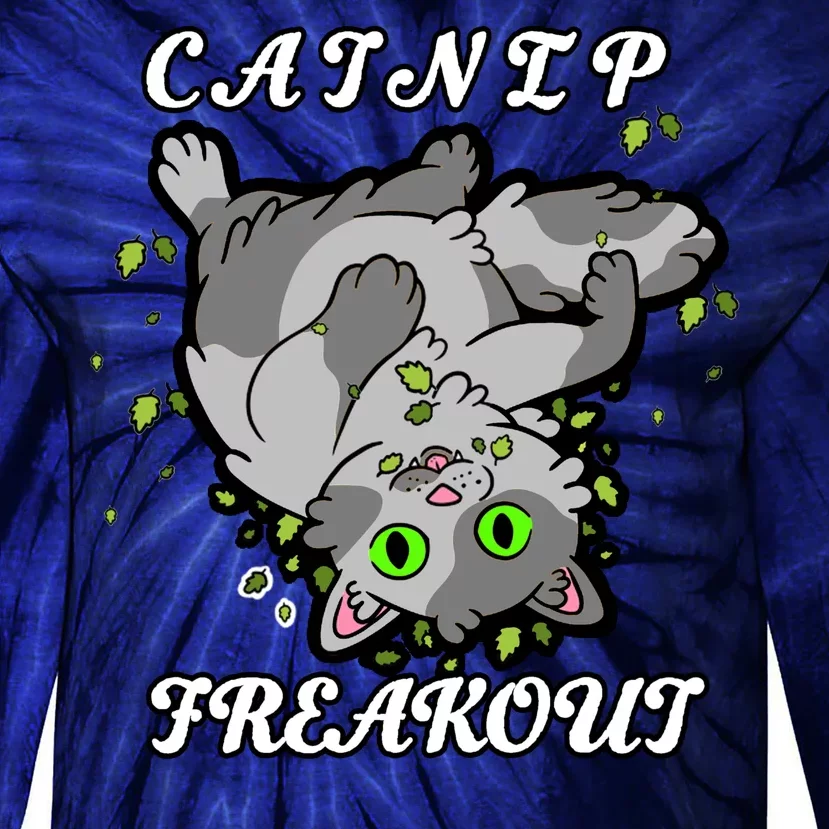 Catnip Freakout Tie-Dye Long Sleeve Shirt