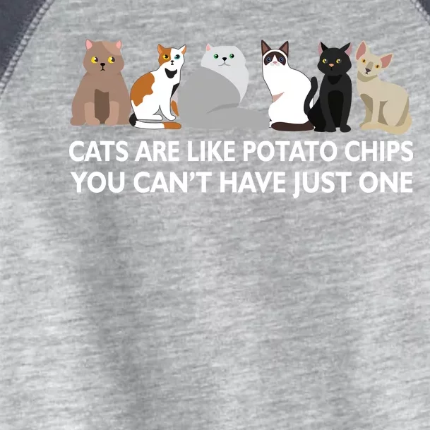 Cats Are Like Potato Chips Toddler Fine Jersey T-Shirt