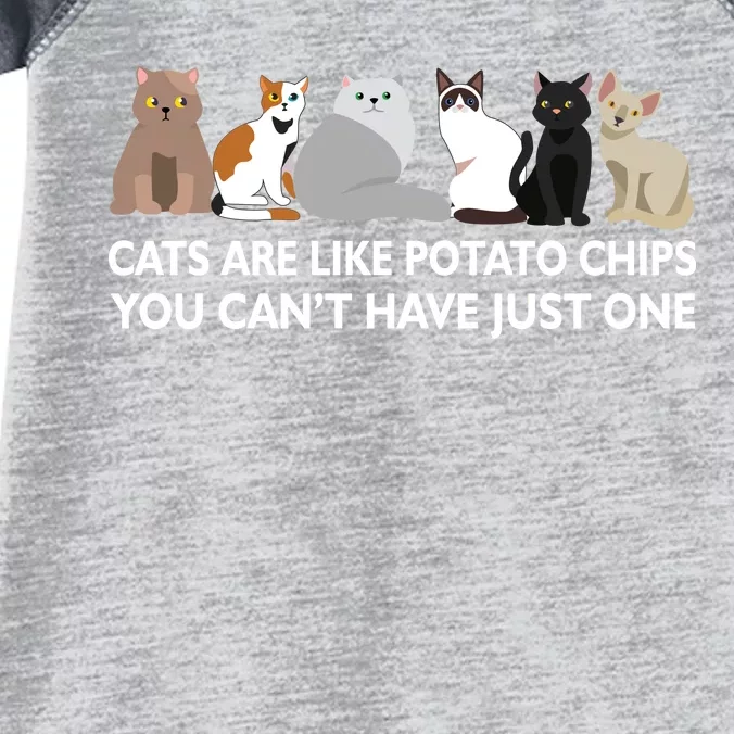 Cats Are Like Potato Chips Infant Baby Jersey Bodysuit