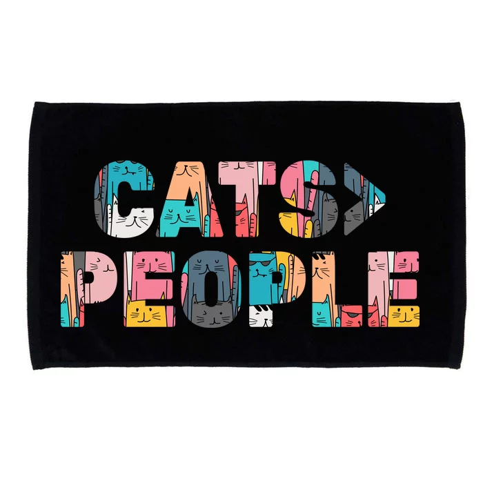 Cats Greater Than People Microfiber Hand Towel