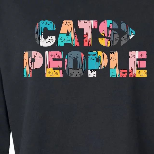 Cats Greater Than People Cropped Pullover Crew