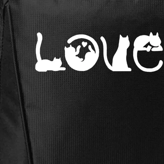 Cats Love Logo City Backpack