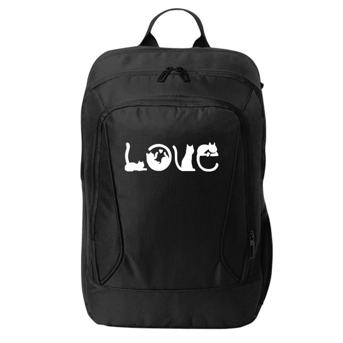 Cats Love Logo City Backpack