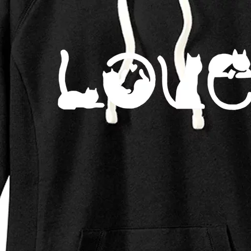 Cats Love Logo Women's Fleece Hoodie