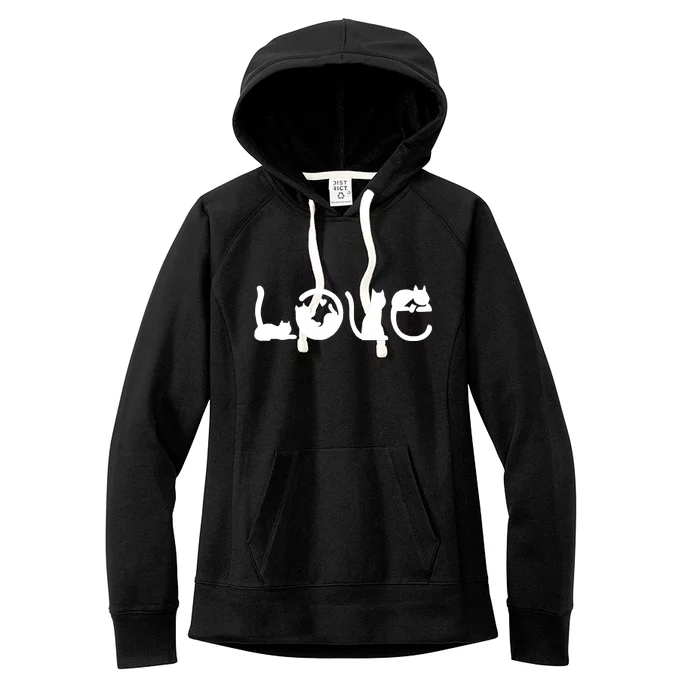 Cats Love Logo Women's Fleece Hoodie