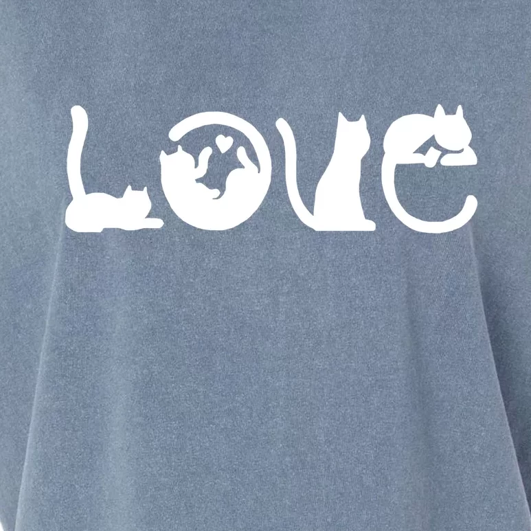 Cats Love Logo Garment-Dyed Women's Muscle Tee