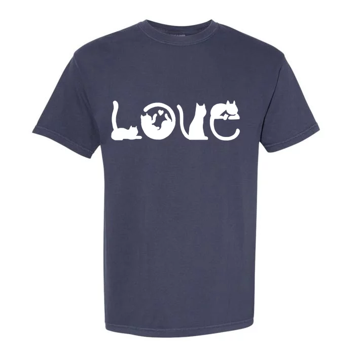 Cats Love Logo Garment-Dyed Heavyweight T-Shirt