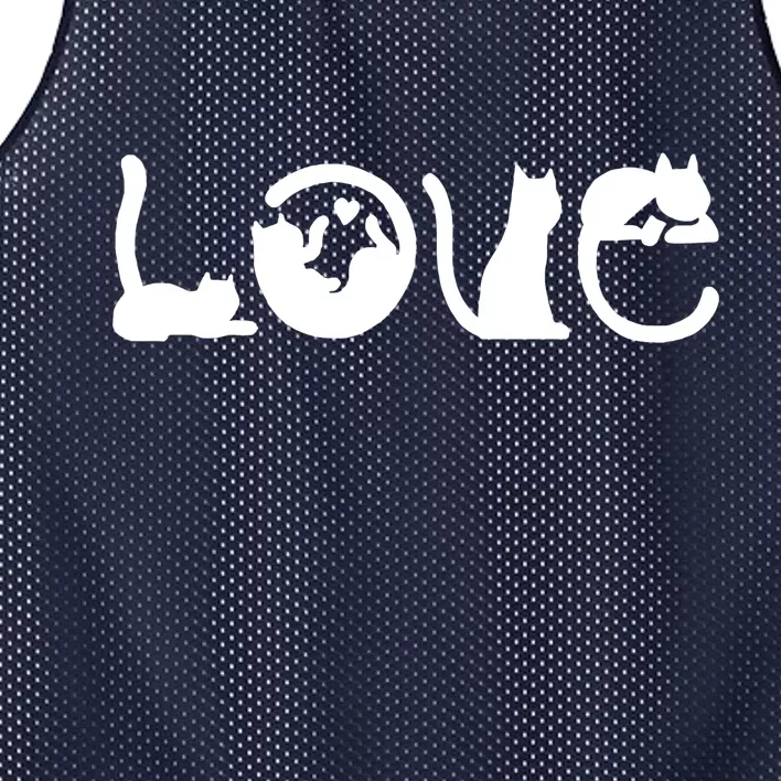 Cats Love Logo Mesh Reversible Basketball Jersey Tank