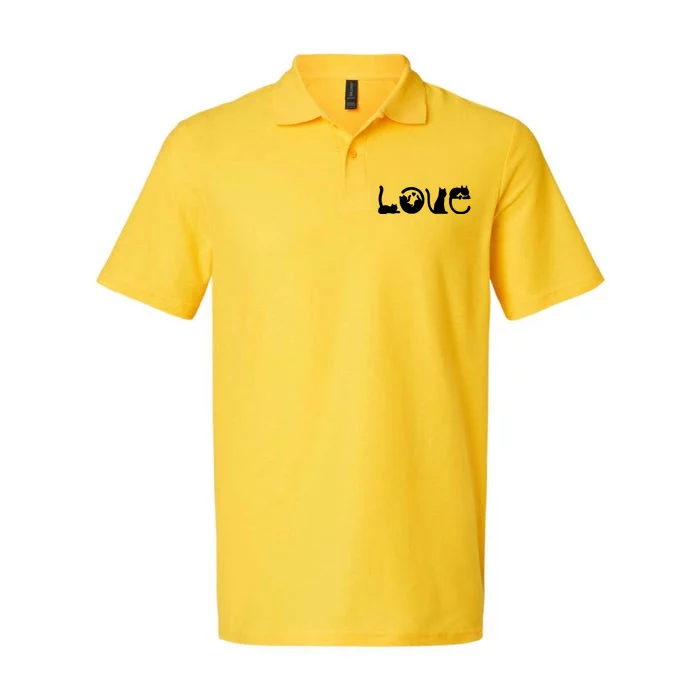 Cats Love Logo Softstyle Adult Sport Polo