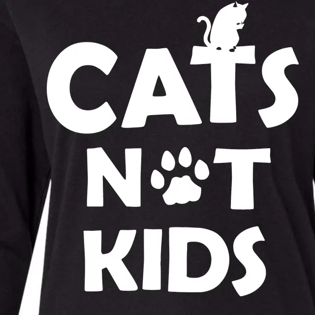 Cats Not Kids Womens Cotton Relaxed Long Sleeve T-Shirt