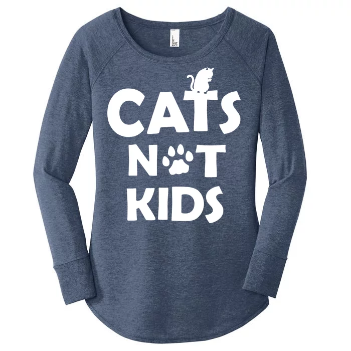 Cats Not Kids Women's Perfect Tri Tunic Long Sleeve Shirt