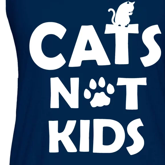 Cats Not Kids Ladies Essential Flowy Tank