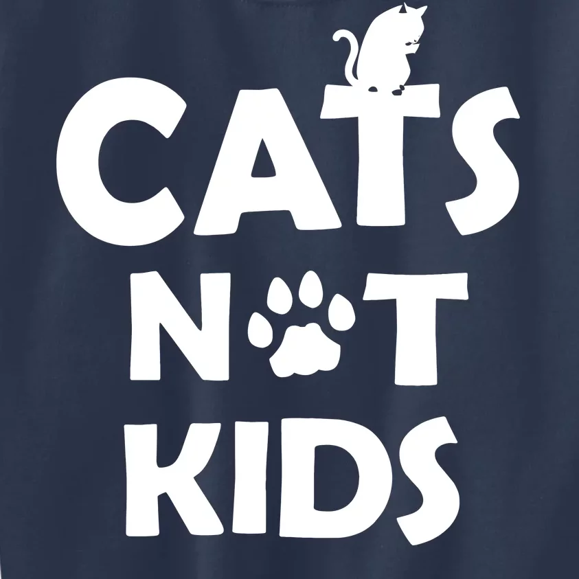 Cats Not Kids Kids Sweatshirt