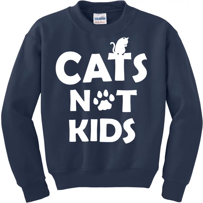 Cats Not Kids Kids Sweatshirt