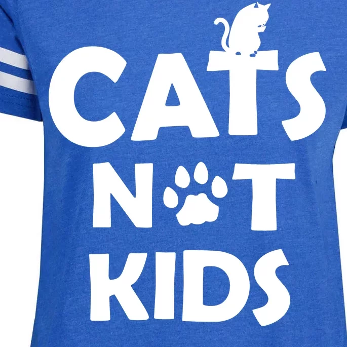 Cats Not Kids Enza Ladies Jersey Football T-Shirt