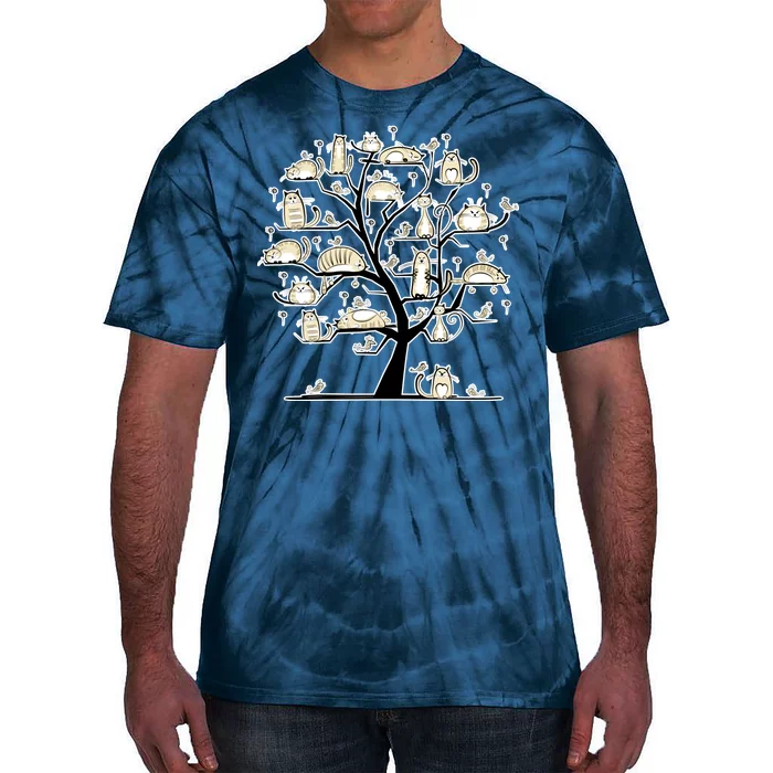 Cats On Trees Tie-Dye T-Shirt