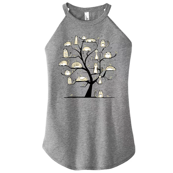 Cats On Trees Women’s Perfect Tri Rocker Tank