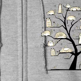 Cats On Trees Full Zip Hoodie