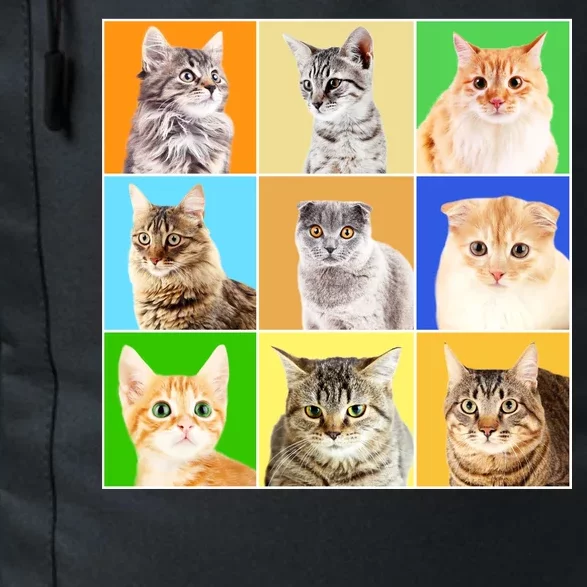 Cats Photo Portraits Collage Daily Commute Backpack