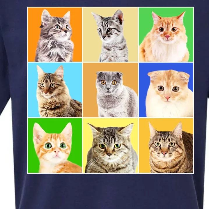 Cats Photo Portraits Collage Sueded Cloud Jersey T-Shirt