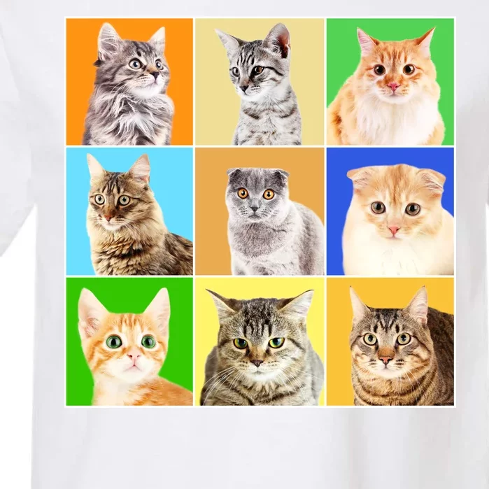 Cats Photo Portraits Collage Garment-Dyed Heavyweight T-Shirt