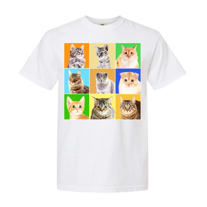 Cats Photo Portraits Collage Garment-Dyed Heavyweight T-Shirt