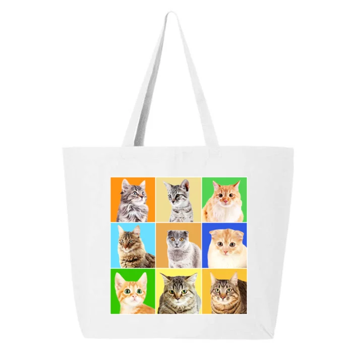 Cats Photo Portraits Collage 25L Jumbo Tote