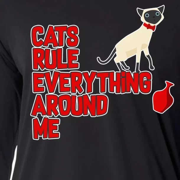 Cats Rule Everything Around Me Cooling Performance Long Sleeve Crew