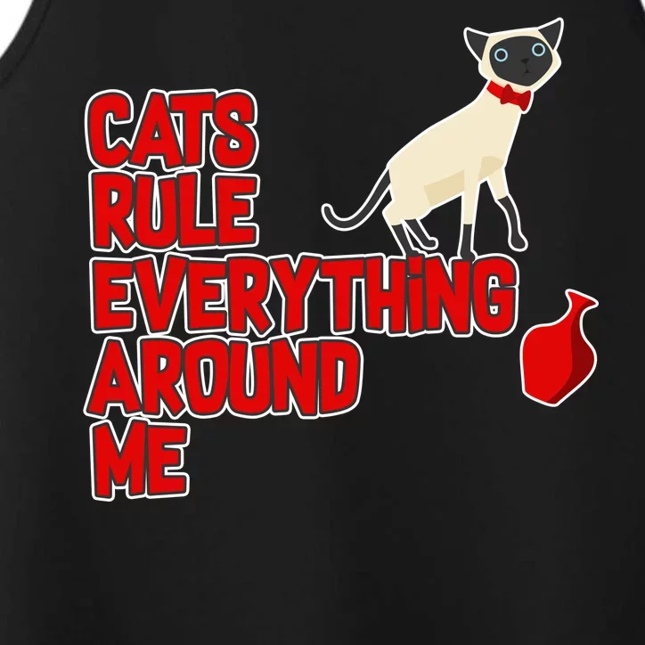 Cats Rule Everything Around Me Performance Tank