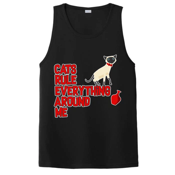 Cats Rule Everything Around Me Performance Tank