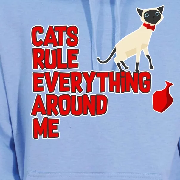 Cats Rule Everything Around Me Unisex Surf Hoodie