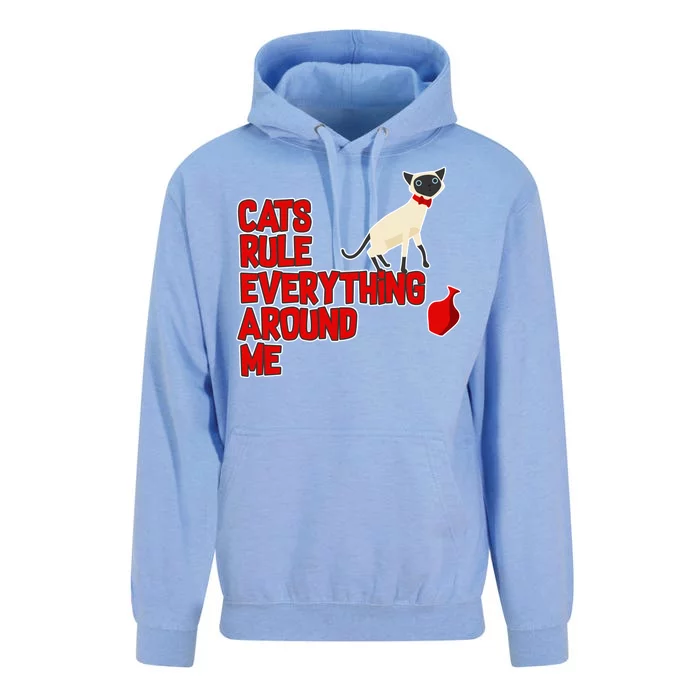 Cats Rule Everything Around Me Unisex Surf Hoodie