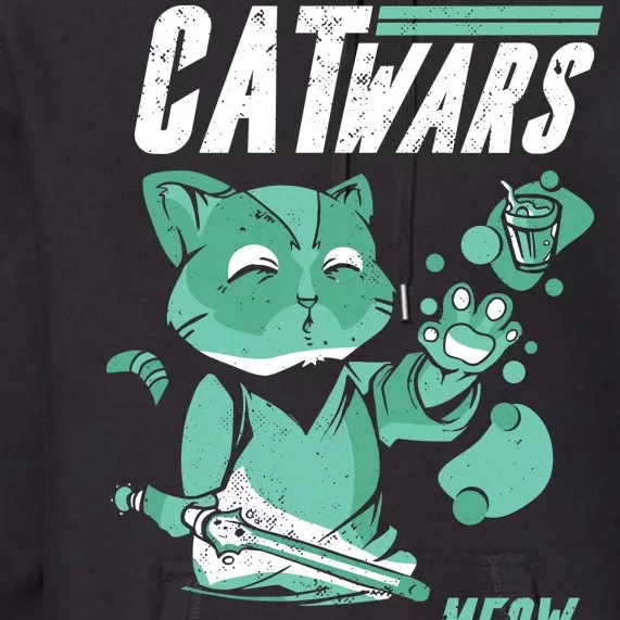 CatWars Funny Cat War Spoof Premium Hoodie