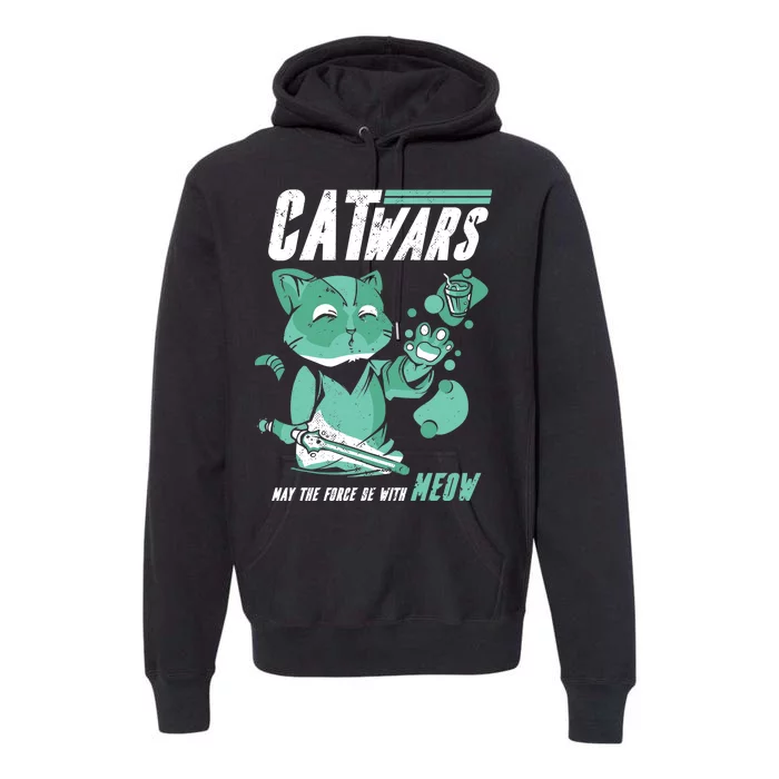 CatWars Funny Cat War Spoof Premium Hoodie