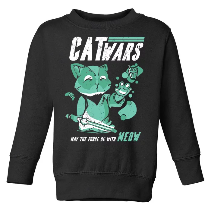 CatWars Funny Cat War Spoof Toddler Sweatshirt