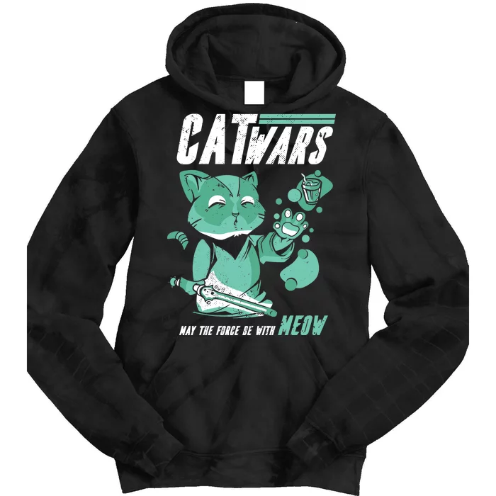 CatWars Funny Cat War Spoof Tie Dye Hoodie