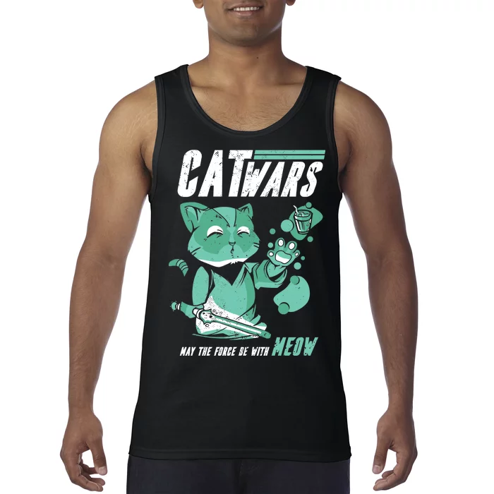 CatWars Funny Cat War Spoof Tank Top